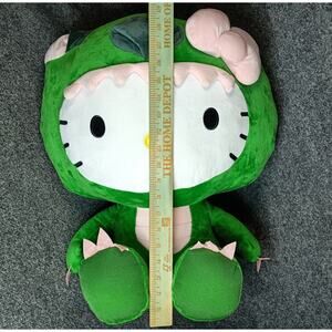 Hello Kitty Green Dragon Plush 20″ Sanrio Jumbo Rare Collectible